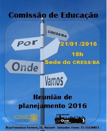 Comissão de Educação do CRESS Ba 2016