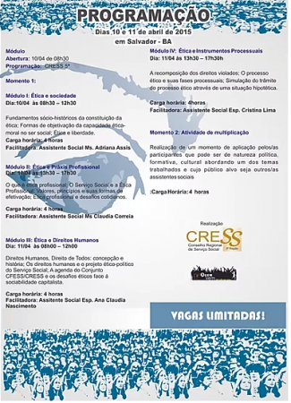 VEM AÍ: Curso Ética em Movimento – Salvador!