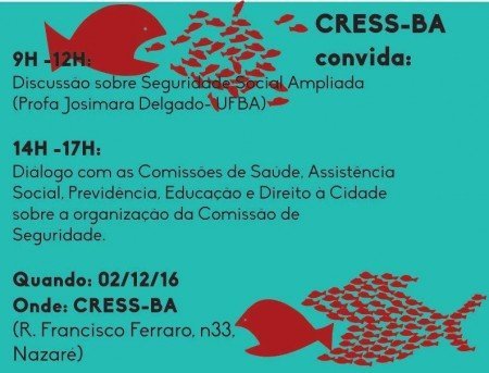 CRESS-BA realiza atividades com foco no debate sobre Seguridade Social Ampliada