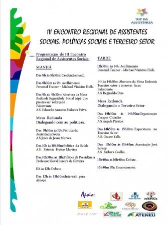 Feira de Santana (BA) sediará lll Encontro Regional de Assistentes Sociais 