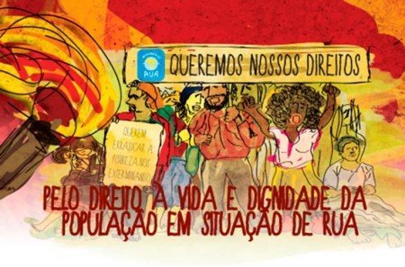 Assistentes sociais defendem os direitos da população em situação de rua
