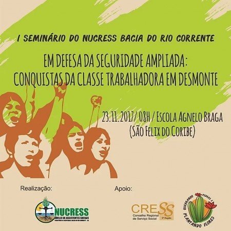 NUCRESS Bacia do Rio Corrente realizará seminário sobre Seguridade Social Ampliada em novembro
