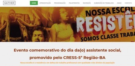 CRESS-BA lança site oficial do Evento Comemorativo do dia da/o assistente social com inscrições abertas para submissão de trabalhos até o dia 13 de ab