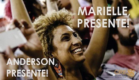 #MarielleFrancoPresente! CRESS-BA lança nota de pesar