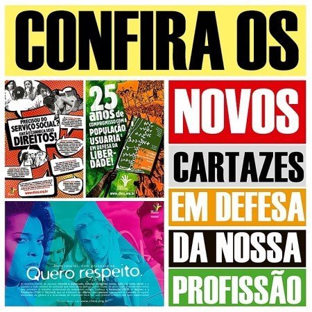 CFESS lança novos cartazes dos 25 anos do Código de Ética, da Visibilidade Trans e para os/as usuários/as