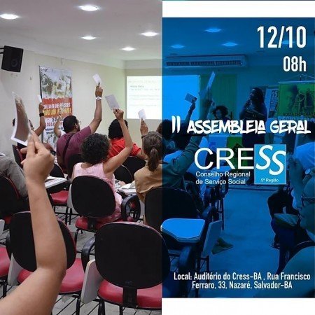 II Assembleia Geral Ordinária do Cress-BA de 2019.