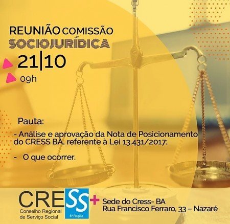 Reunião da Comissão Sociojurídica.
