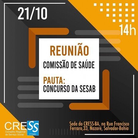  Reunião da Comissão de Saúde no Cress-Ba 