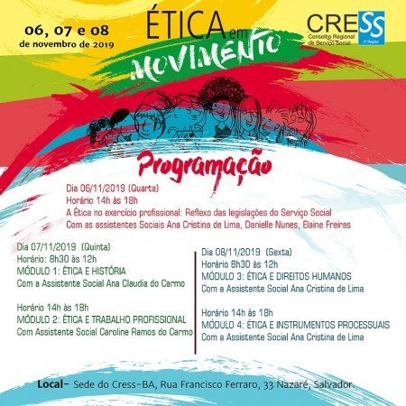 Nova edição do curso de capacitação Ética em Movimento em Salvador.