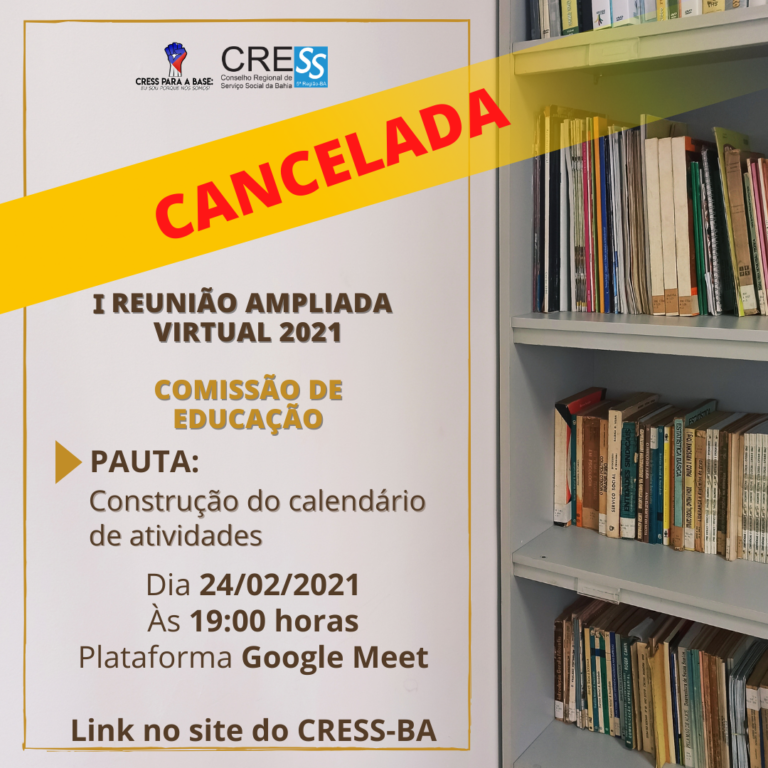 Reunião da Comissão de Educação cancelada