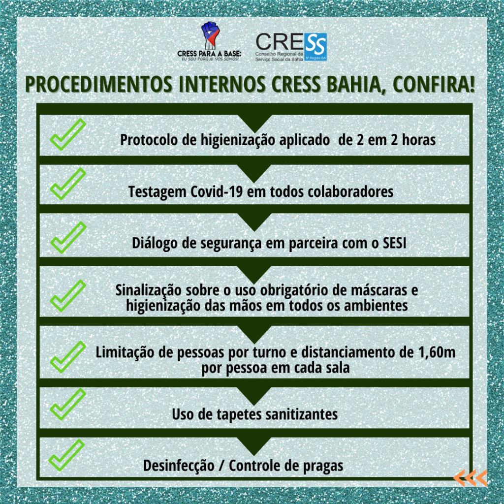 Procedimentos internos do CRESS-BA, confira!