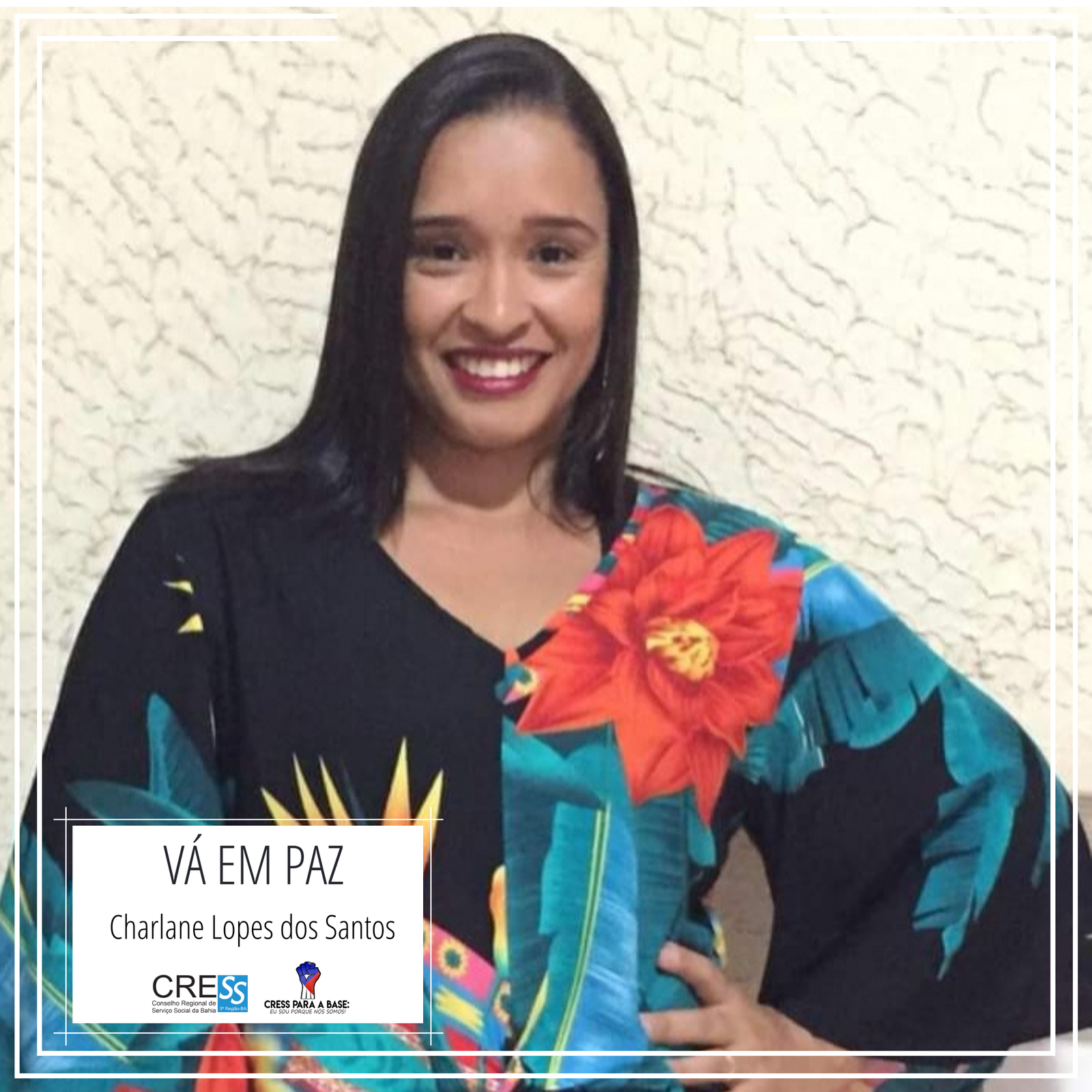 Nota de pesar – Charlane Lopes dos Santos