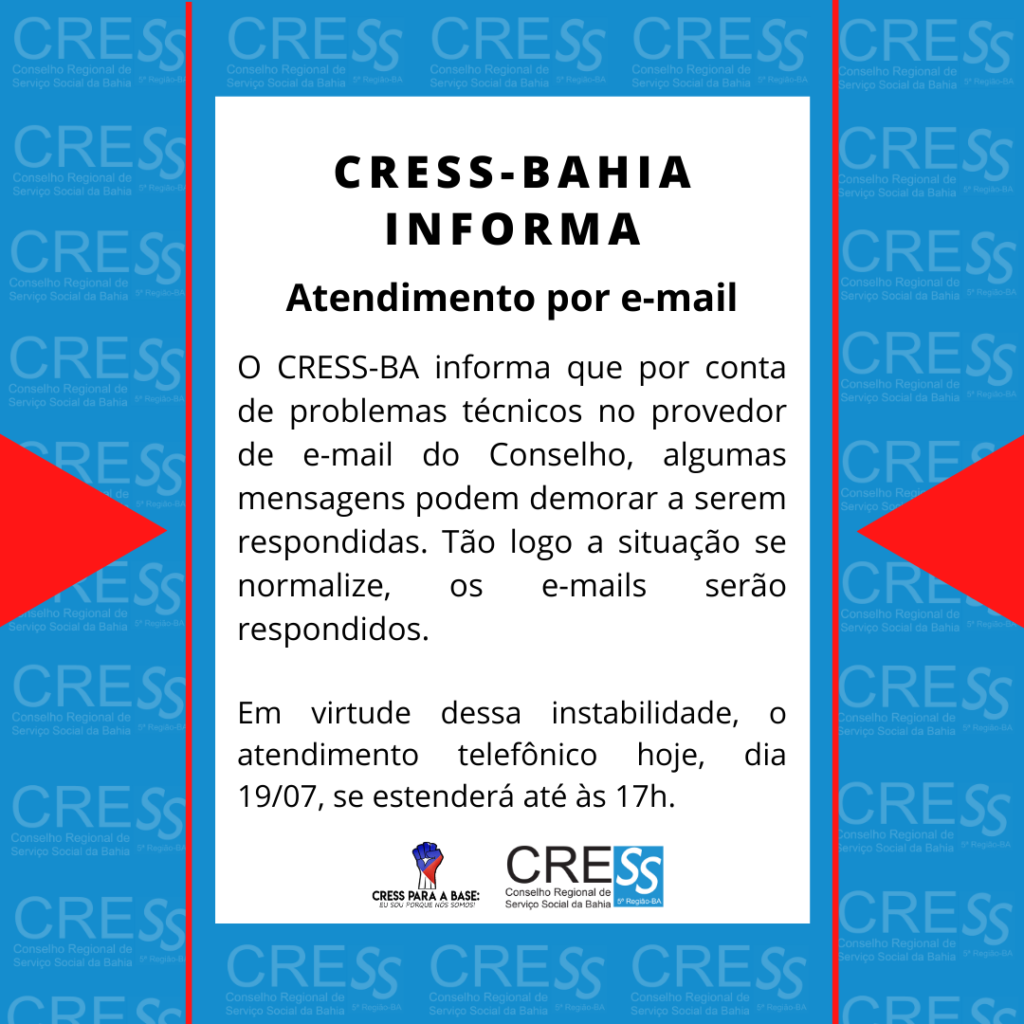 Informativo sobre instabilidade nos e-mails de atendimento, confira!