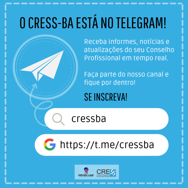 CRESS-BA inicia canal no aplicativo Telegram. Confira como se inscrever!
