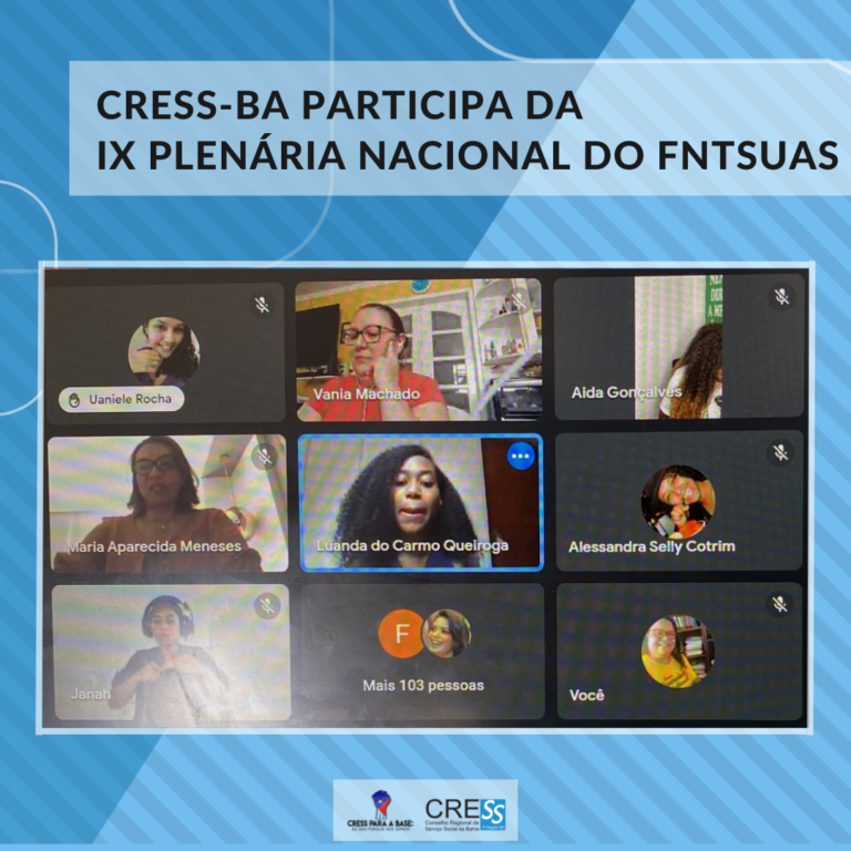 CRESS-BA presente na IX Plenária Nacional FNTSUAS.
