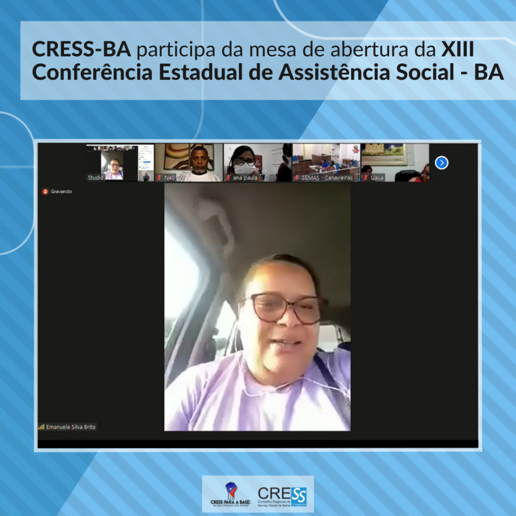 CRESS-BA participa da XIII Conferência Estadual de Assistência Social – BA
