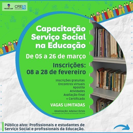 Capacitação Serviço Social na Educação