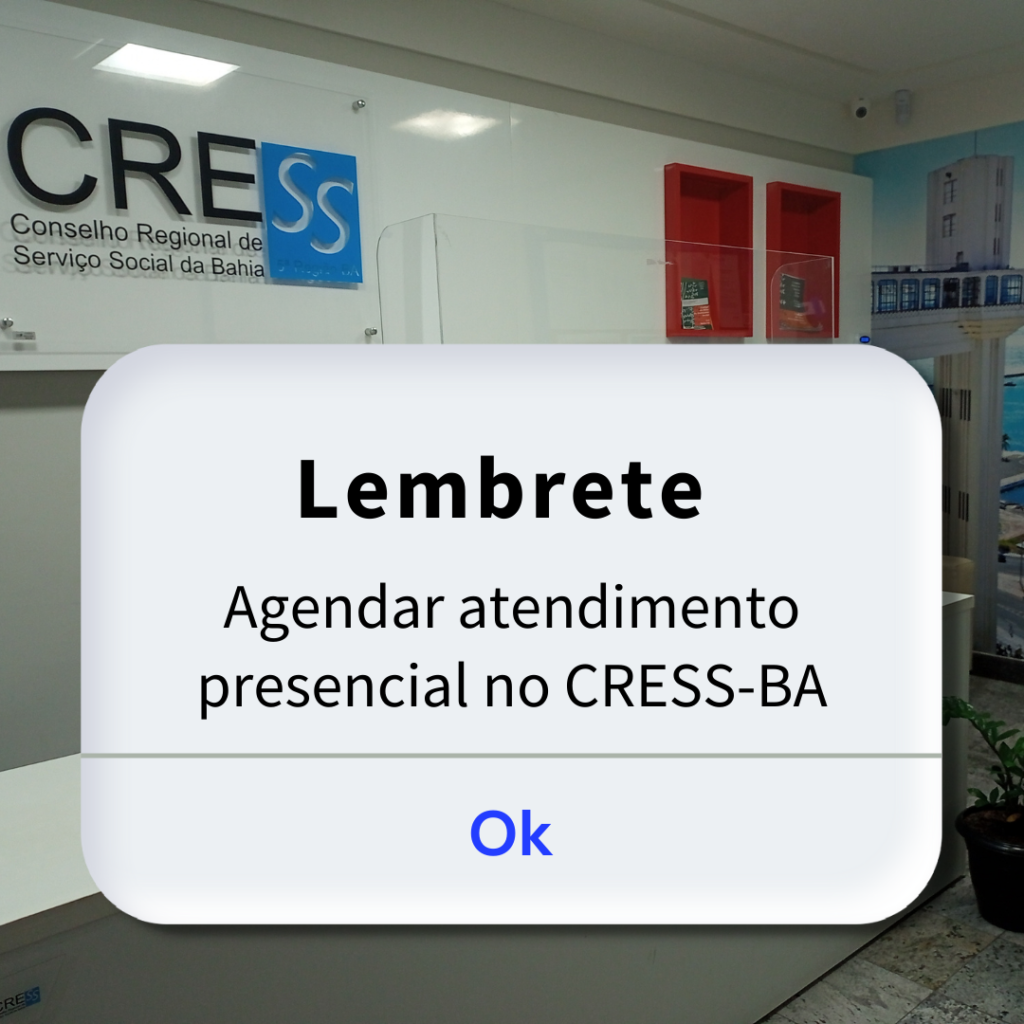 CRESS-BA retorna com atendimento presencial, agende seu atendimento!
