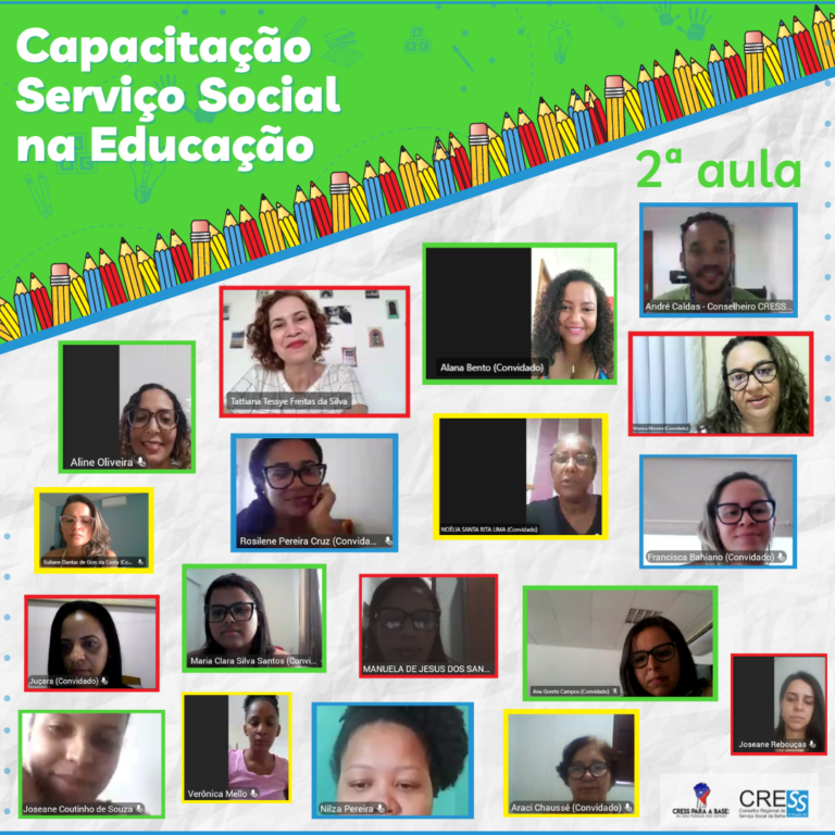 2ª aula da Capacitação Serviço Social na Educação concluída!