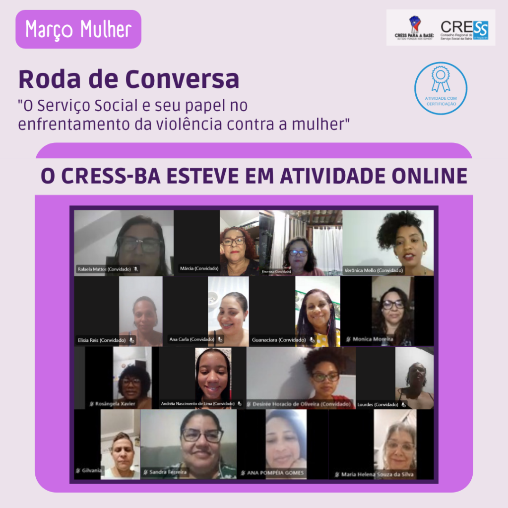 O CRESS-BA realizou uma atividade em alusão ao “Março Mulher”, saiba mais!