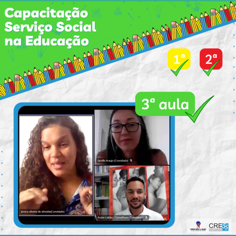 3ª aula da Capacitação Serviço Social na Educação Concluída. O próximo sábado será a última aula.