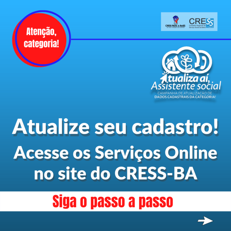 CRESS-BA lança vídeo de passo a passo para a campanha nacional de atualização cadastral!