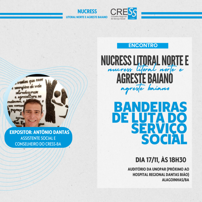 NUCRESS Litoral Norte e Agreste Baiano realiza encontro nesta quinta-feira (17)