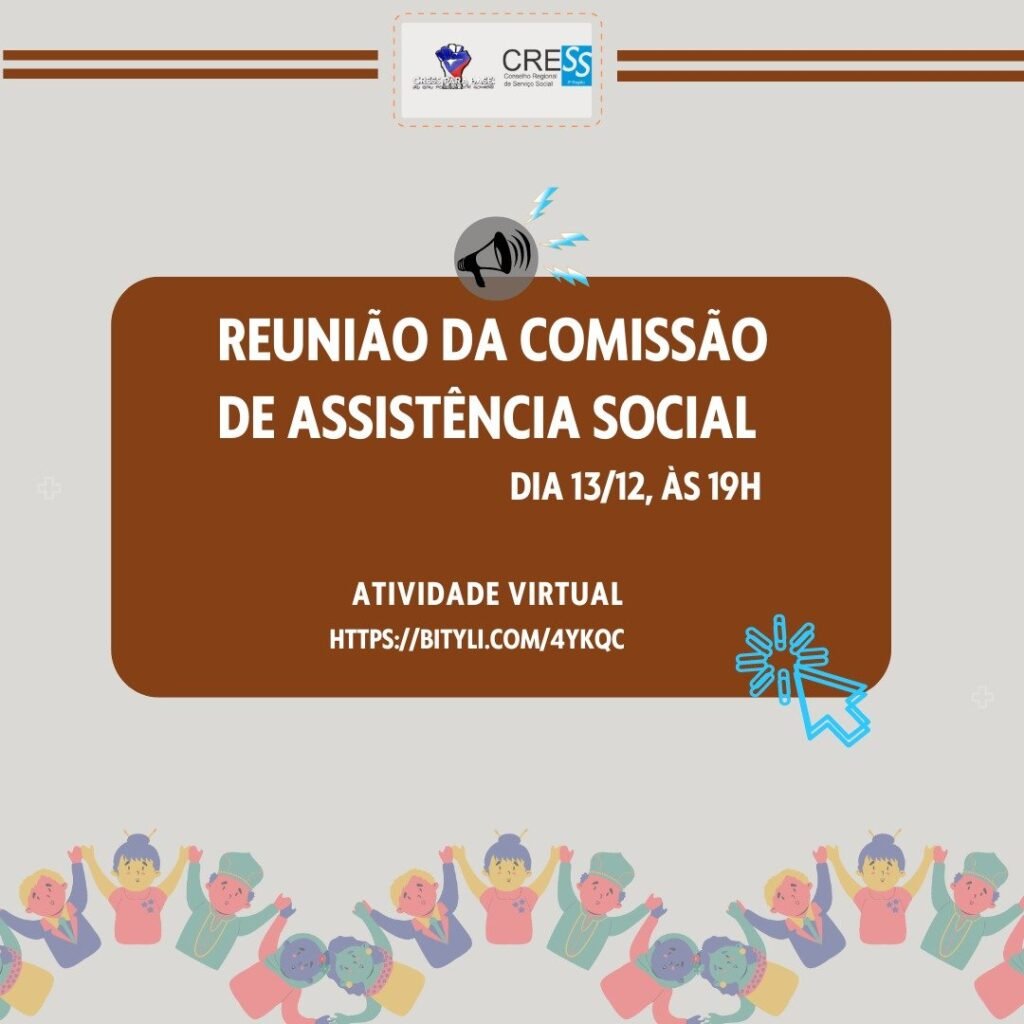 Reunião da Comissão de Assistência Social acontecerá na próxima terça-feira (13); participe