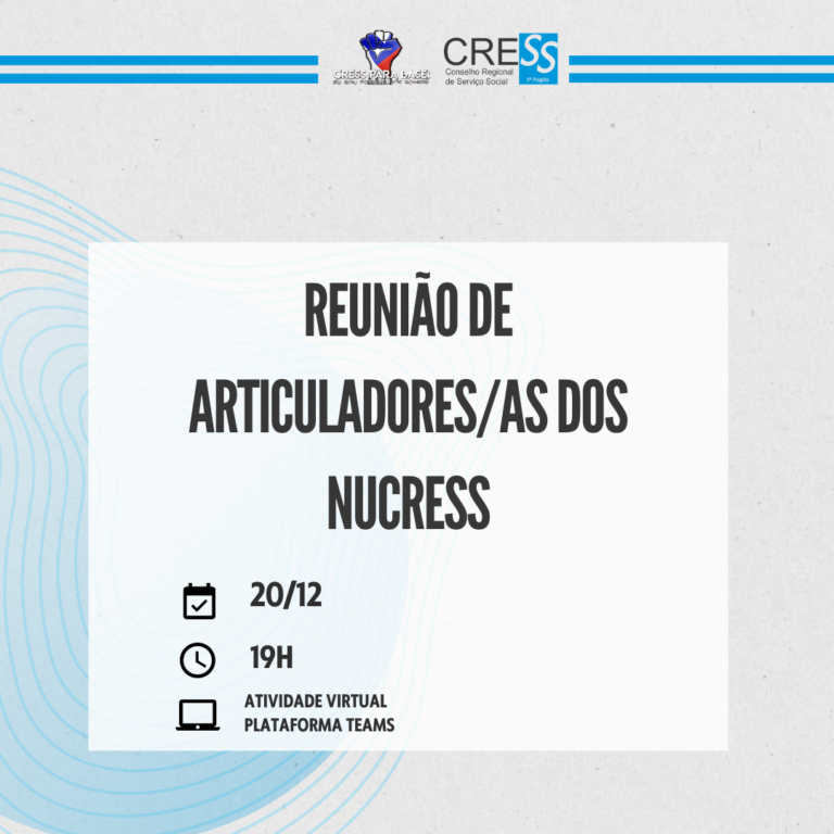 Cress-Ba se reúne com articuladores/as dos NUCRESS nesta terça-feira (20)
