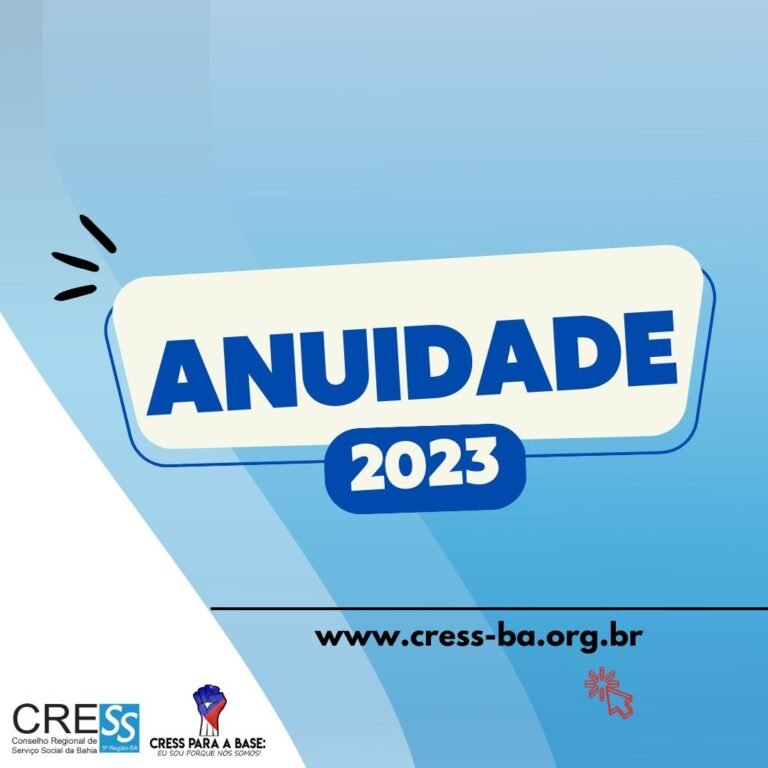 CRESS-BA informa anuidade para 2023; confira