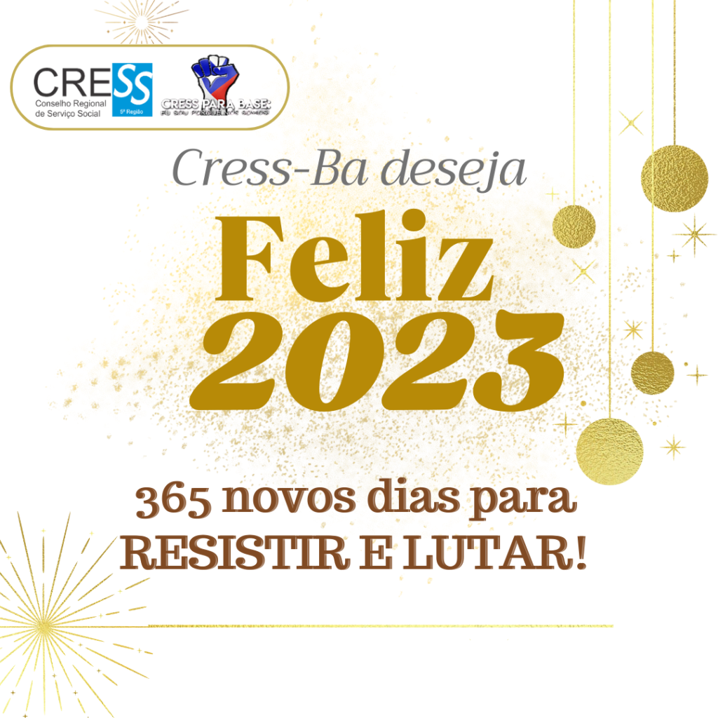 CRESS-BA deseja um Feliz 2023 a todas(os) Assistentes Sociais