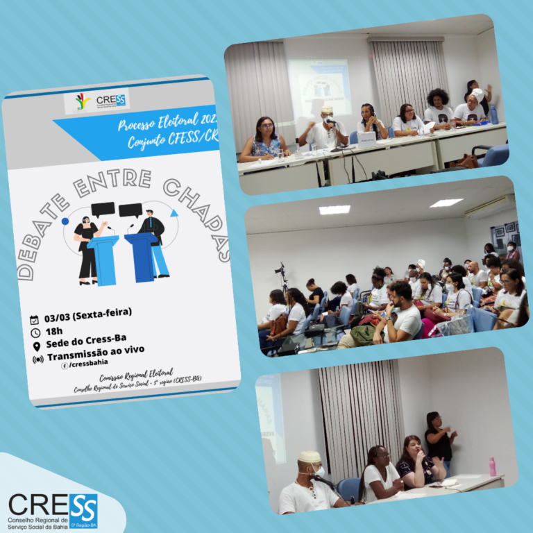 Eleições CFESS/CRESS: Primeiro debate marcou encontro entre chapas que concorrem ao CRESS-BA