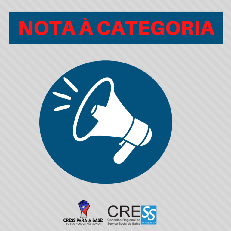 CRESS-BA emite nota à categoria; confira