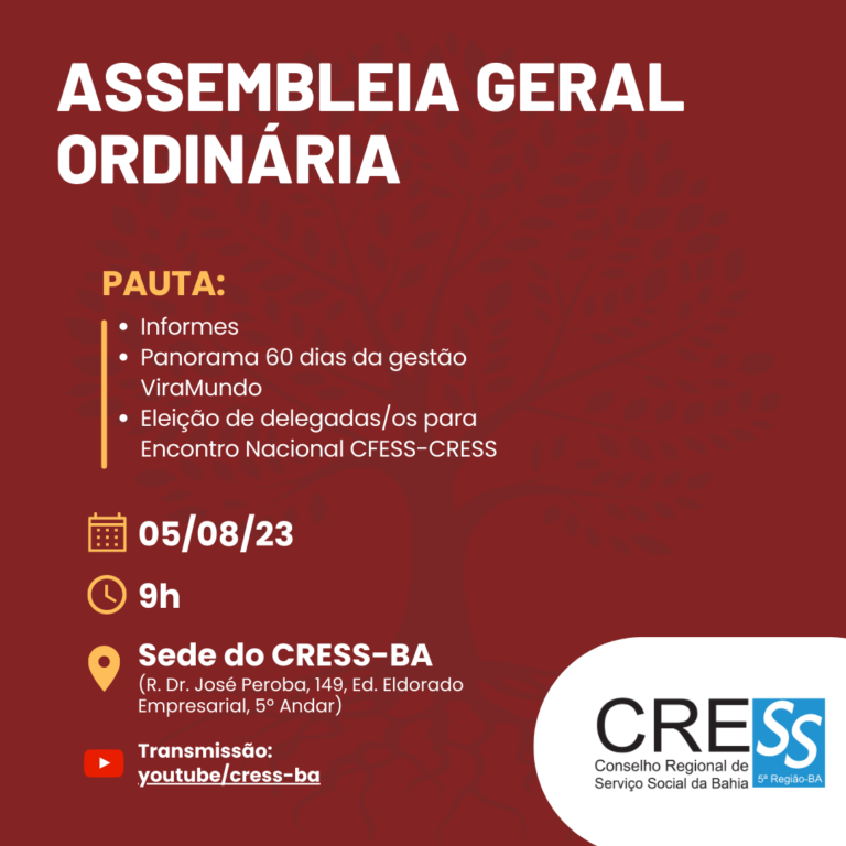 Nova gestão do CRESS-BA convoca primeira assembleia após a posse
