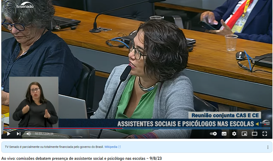 Audiência pública discute implementação do Serviço Social e Psicologia na Educação básica