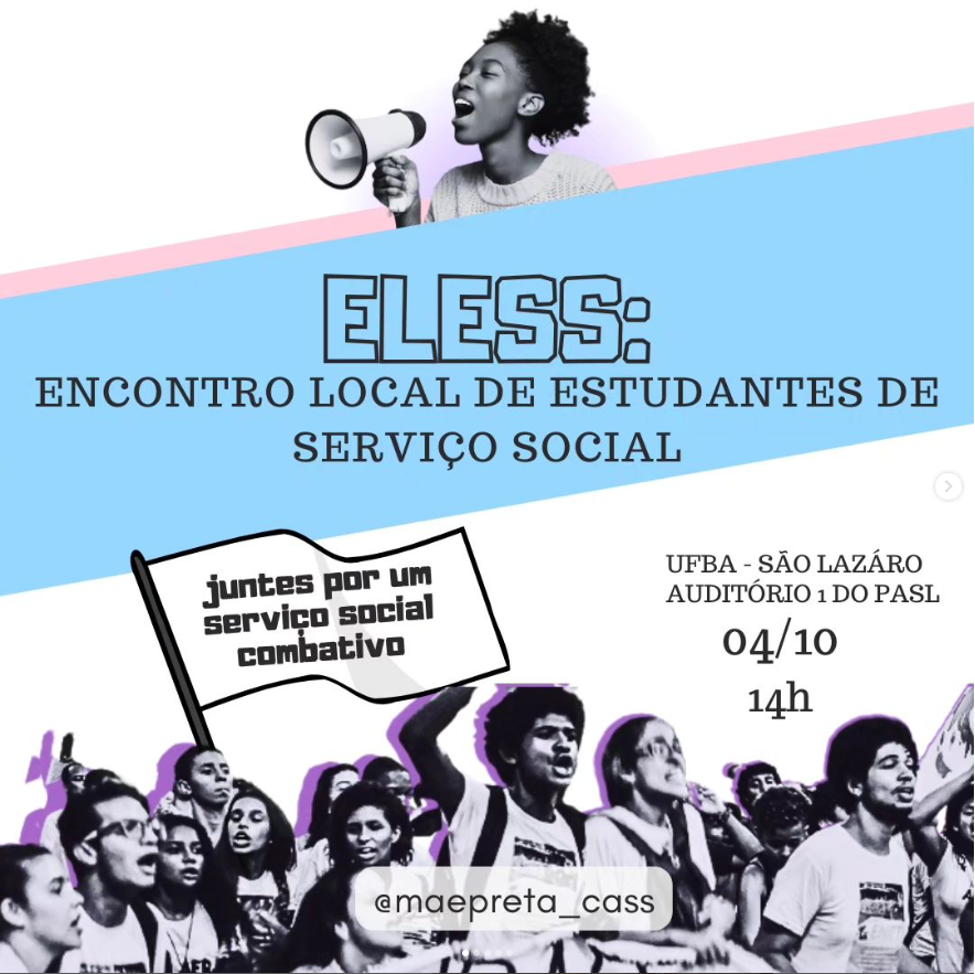Encontro Local de Estudantes de Serviço Social no dia 04 de outubro