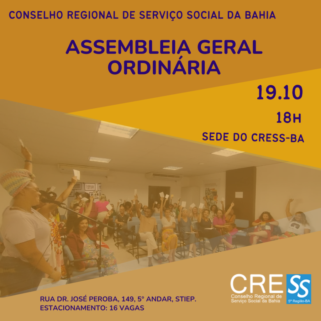 CRESS-BA convoca segunda assembleia ordinária de 2023