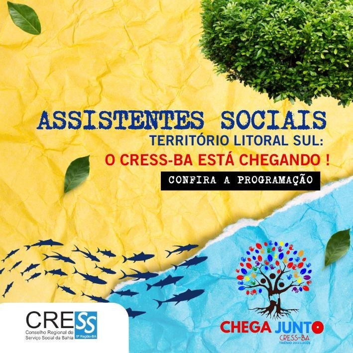  CRESS-BA estará em Itabuna no território Litoral Sul