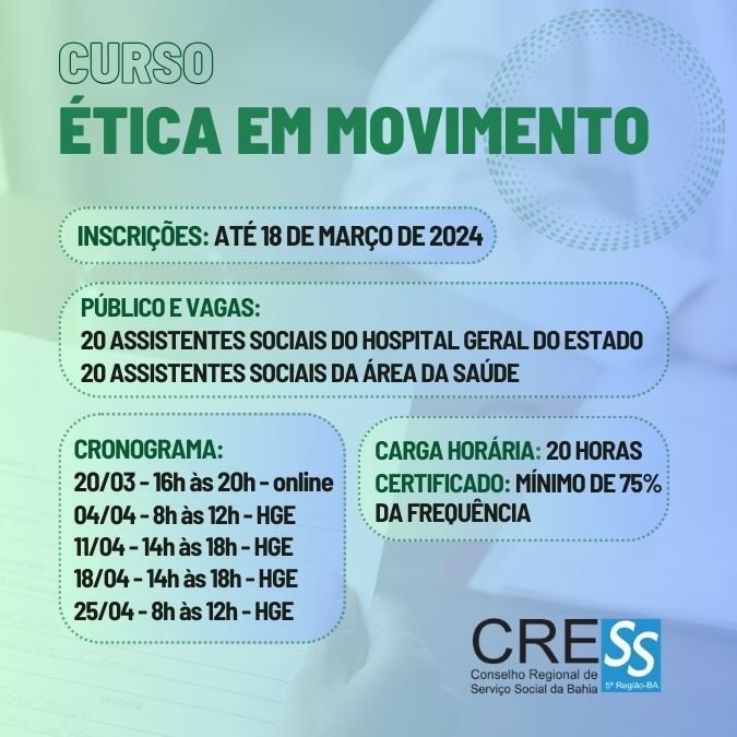 Segunda edição do curso Ética em Movimento da gestão Viramundo
