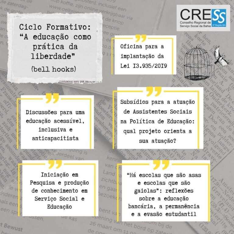 Ciclo formativo: A Educação como prática da liberdade