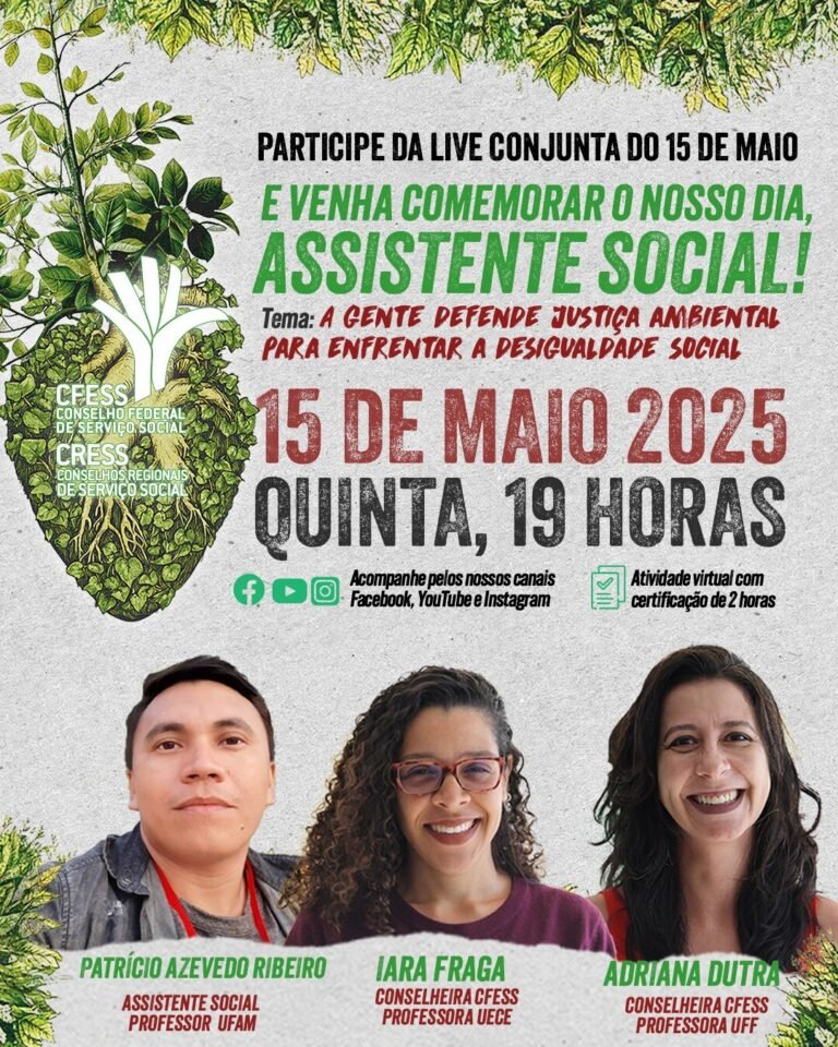 No nosso dia 15 de maio, vai ter live comemorativa!