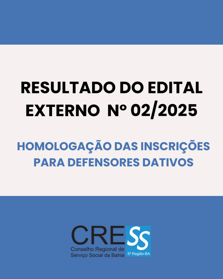 Resultado do edital 02/2025 para credenciamento de defensores dativos