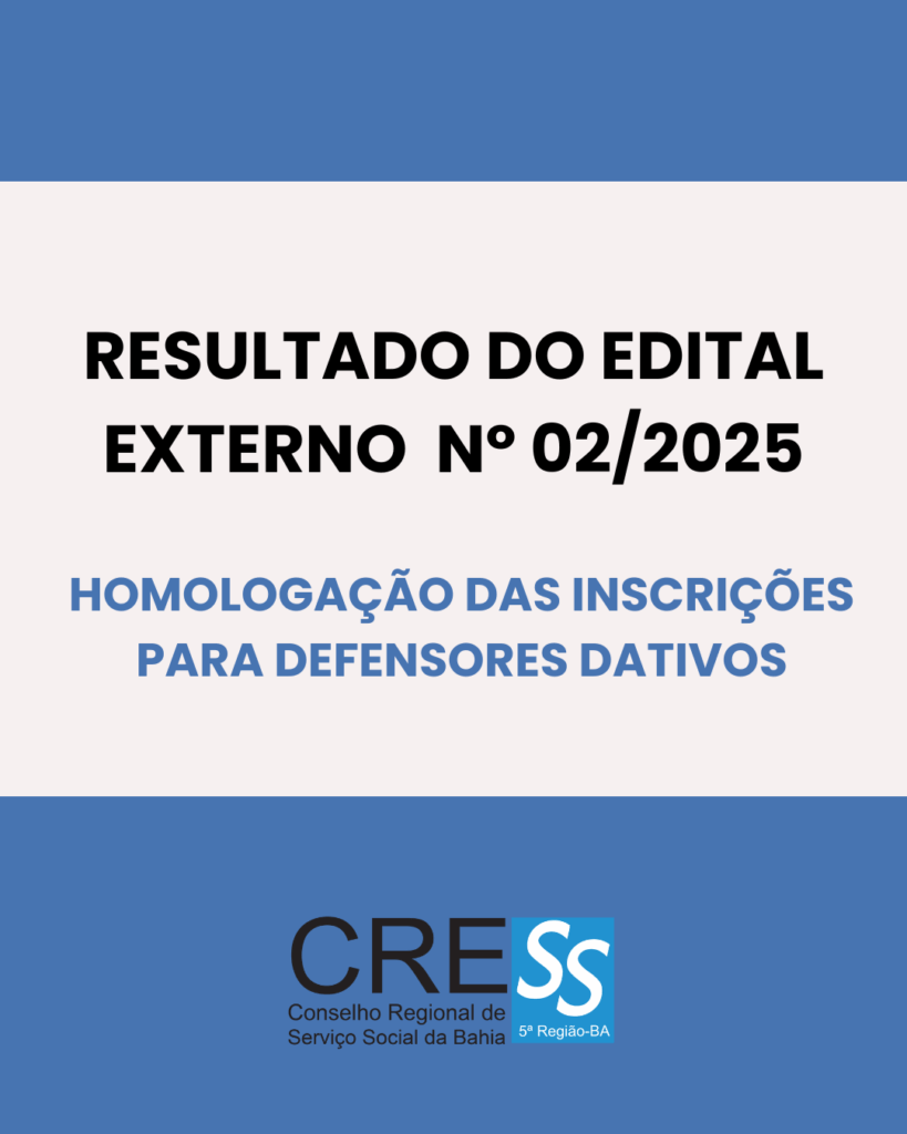 HOMOLOGAÇÃO DO RESULTADO FINAL DEFENSOR DATIVO EDITAL 02/2025