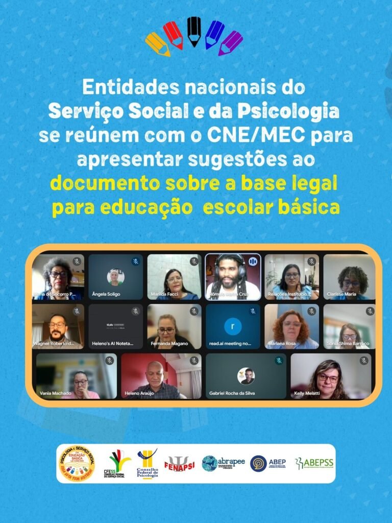 CFESS participa de reunião com o Conselho Nacional de Educação, em defesa da Lei 13.935/19