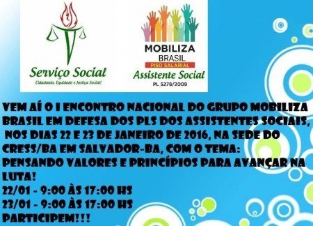 Confira a programação do evento comemorativo ao dia do/a assistente social em Barreiras