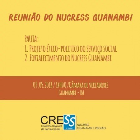 Cress-BA convoca as/os Assistentes Sociais para a II Assembleia Ordinária Geral.