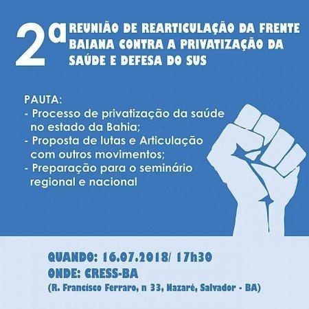 O Cress-Ba, recebeu estudantes da disciplina Introdução ao Serviço Social do Curso de Serviço Social da UFBA.