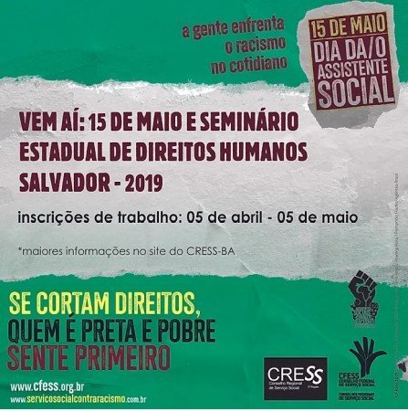 Informe do setor de orientação e fiscalização do Cress Bahia