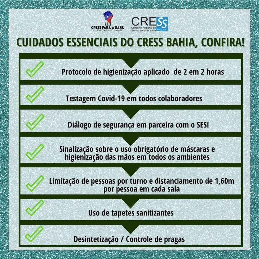 CRESS Bahia mantém suspenso o atendimento presencial – Veja como entrar em contato