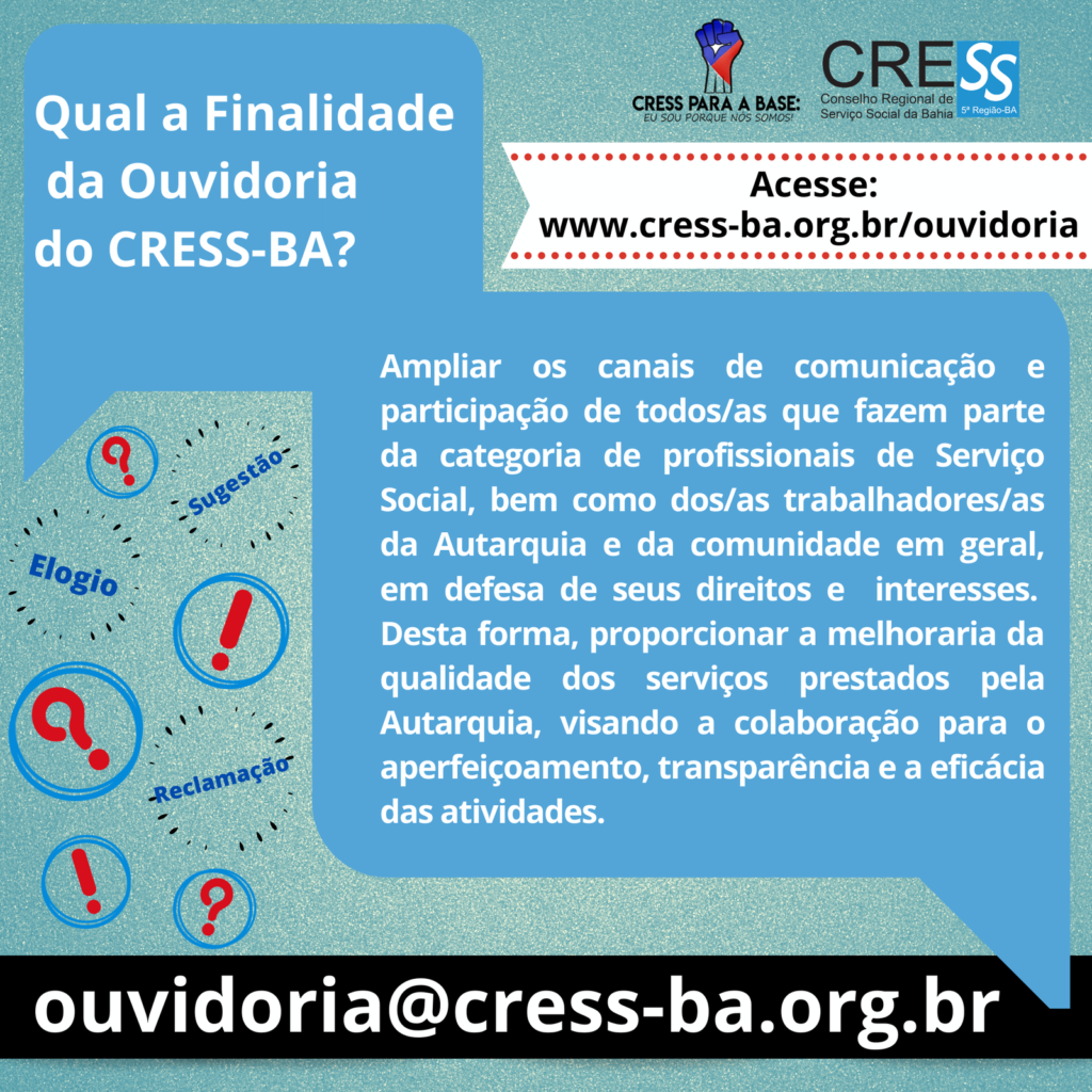 Orientação à categoria: alteração na composição da Diretoria CRESS-BA na Gestão CRESS Para Base – Triênio 2020/2023